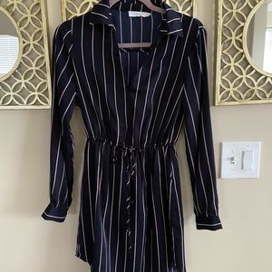 Lush (from Nordstrom) dark blue with stripes dress
